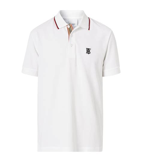 burberry polo shirt mens white|Burberry polo shirts men's outlet.